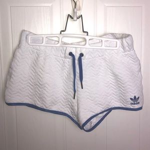 White Adidas Mini Lounge Short - Small